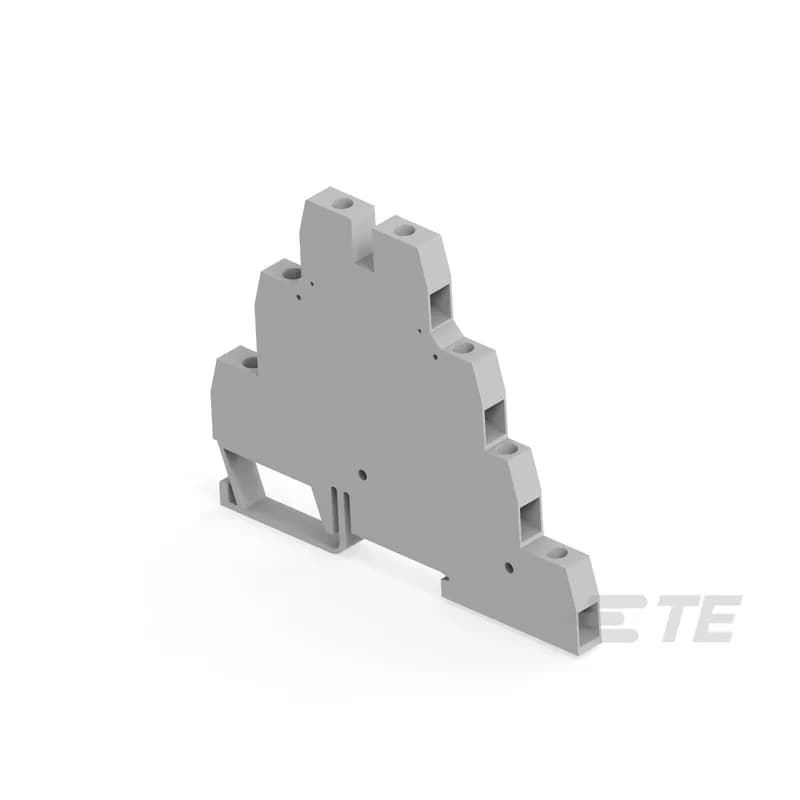 - Save space with triple deck terminal blocks: 3 independent circuits connected in just 6 mm 0.236 in spacing, - Closed terminal block: no end section needed, optimized rigidity.
