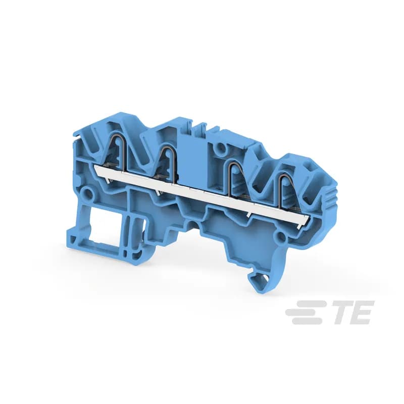 TE Connectivity 1SNK705022R0000 - Find all the features of the ZK2.5 terminal block with the added option of distributing or branching 4 conductors.