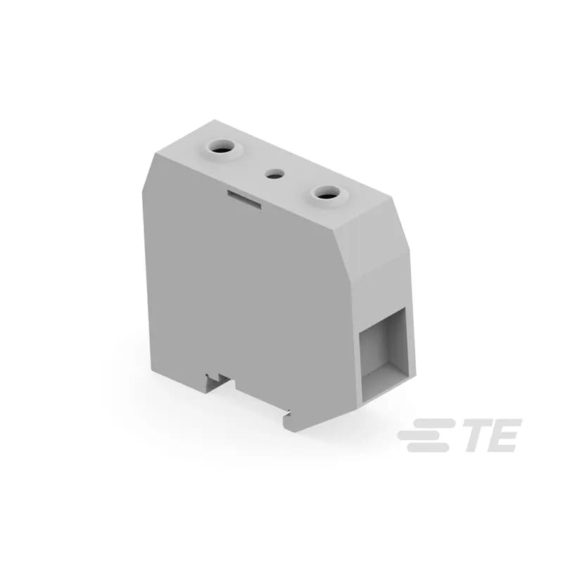 Closed terminal block: - No end section needed, - Optimized rigidity, - Perfectly adapted to solar applications: 1250 V DC (1000 V AC) IEC and 1000 V UL.