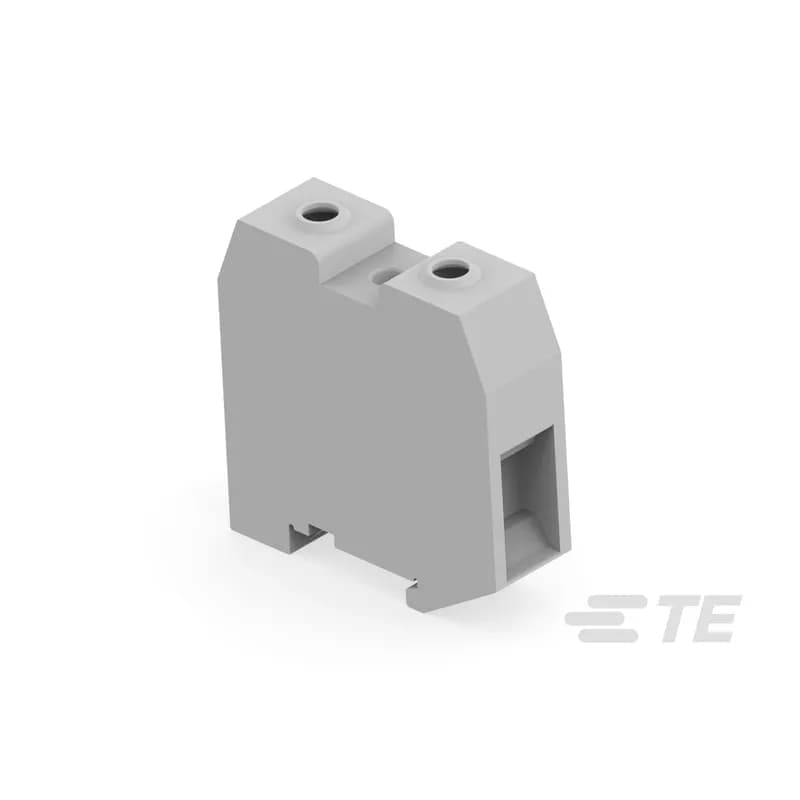 Closed terminal block: - No end section needed, - Optimized rigidity, - Perfectly adapted to solar applications: 1250 V DC (1000 V AC) IEC and 1000 V UL.
