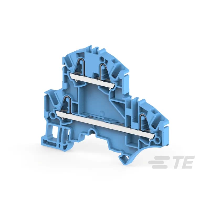 TE Connectivity 1SNK705220R0000 - Combine high performance with compact dimensions: - 800 V IEC 600 V UL, - 2 jumper channels and a large input and output marker zone on each deck.