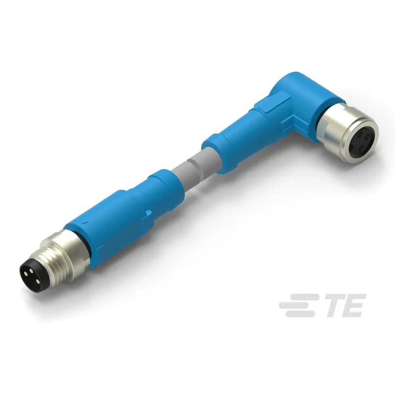 M8/M12 Cable Assemblies, Sensor/Actuator, 3 Position, A Keying Code, M8 Plug, M8 Socket, M8, Straight Connector Orientation (End A), M8 Connector