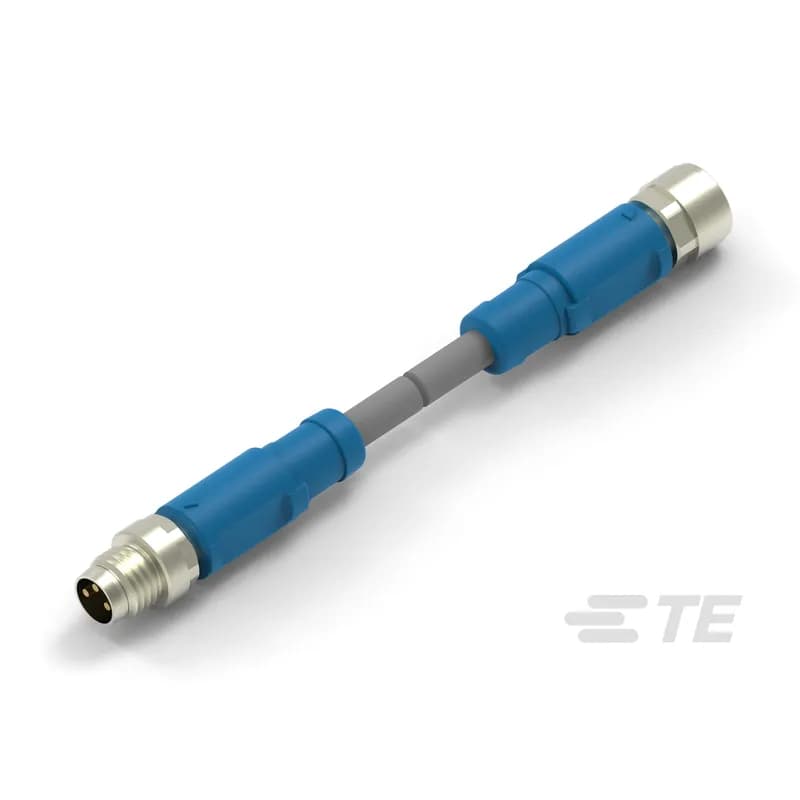 M8/M12 Cable Assemblies, Sensor/Actuator, 3 Position, A Keying Code, M8 Plug, M8 Socket, M8, Straight Connector Orientation (End A), M8 Connector