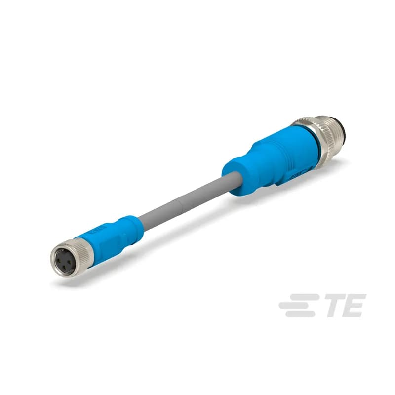 M8/M12 Cable Assemblies, Sensor/Actuator, 3 Position, A Keying Code, M8 Socket, M12 Plug, M8 to M12, M8 Connector