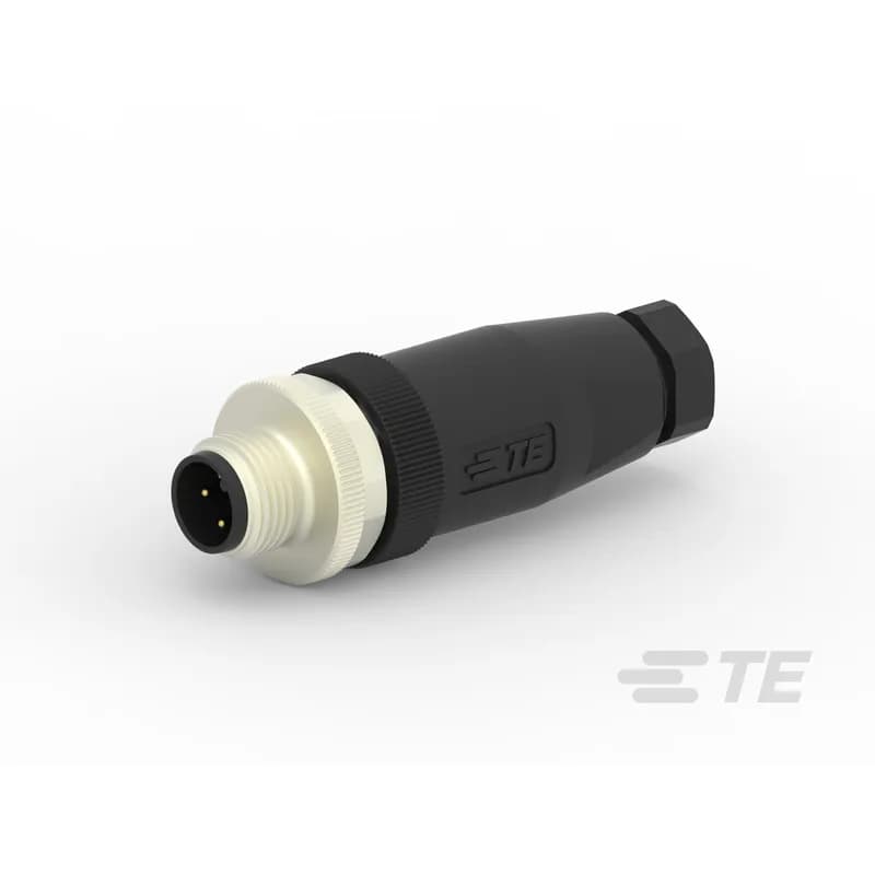 Standard Circular Connectors, Wire-to-Wire, 4 Position, Sealable, Wire & Cable, Signal, PBT, A Polarization Code, Polyamide 66 GF25, M12 Connector