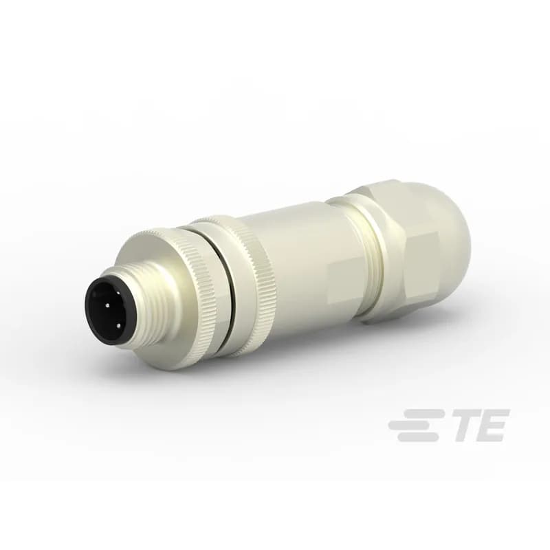 Standard Circular Connectors, Wire-to-Wire, 4 Position, Sealable, Wire & Cable, Signal, Nickel, Copper Alloy, D Polarization Code, M12 Connector