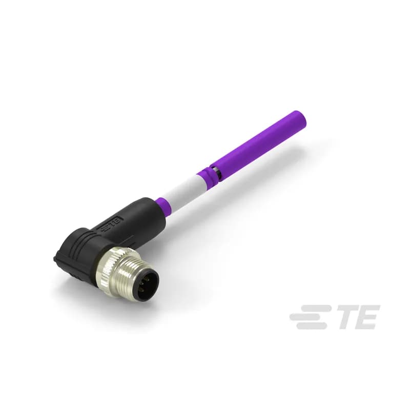 M8/M12 Cable Assemblies, Industrial Fieldbus, DeviceNet, 5 Position, A Keying Code, M12 Plug, M12 Pigtail, Length 1 m, Shielded, M12 Connector