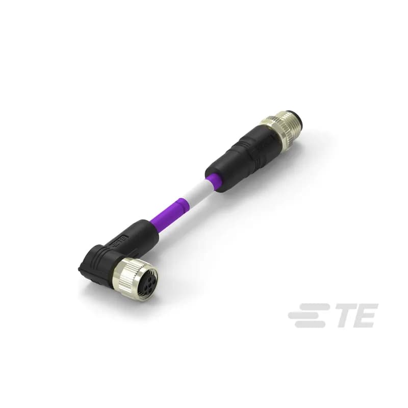 M8/M12 Cable Assemblies, Industrial Fieldbus, DeviceNet, 5 Position, A Keying Code, M12 Plug, M12 Socket, M12, M12 Connector