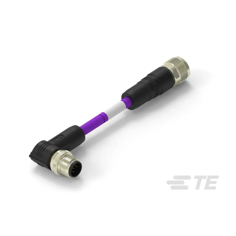 M8/M12 Cable Assemblies, Industrial Fieldbus, DeviceNet, 5 Position, A Keying Code, M12 Plug, M12 Socket, M12, M12 Connector
