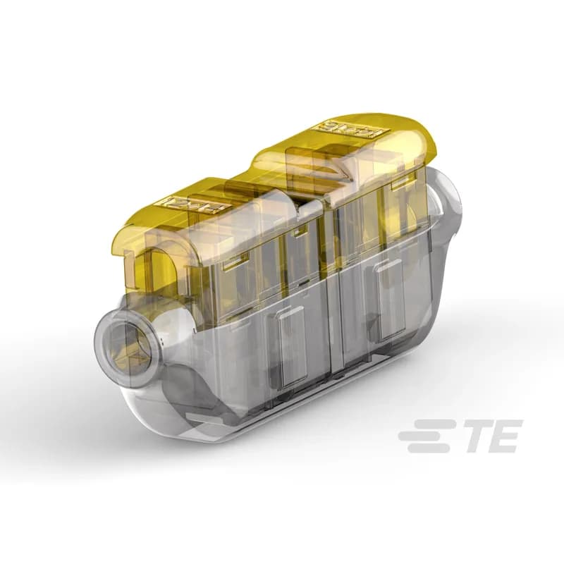TE Connectivity 2213600-7 - Splices, Butt Splice, 12 – 14 AWG Wire Size, 4 – 2.5 mm² Wire Size, Sealable, Splice Capacity 2, End Feed, Phosphor Bronze, Length 1.89 in [48 mm]