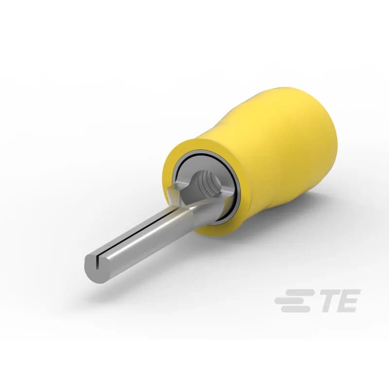 TE Connectivity 165514-1 - Crimp Wire Pins, Tabs & Ferrules, Wire Pin, Mating Pin Diameter 1.8 mm [.07 in], 26 – 22 AWG Wire Size, .12 – .4 mm² Wire Size, PIDG