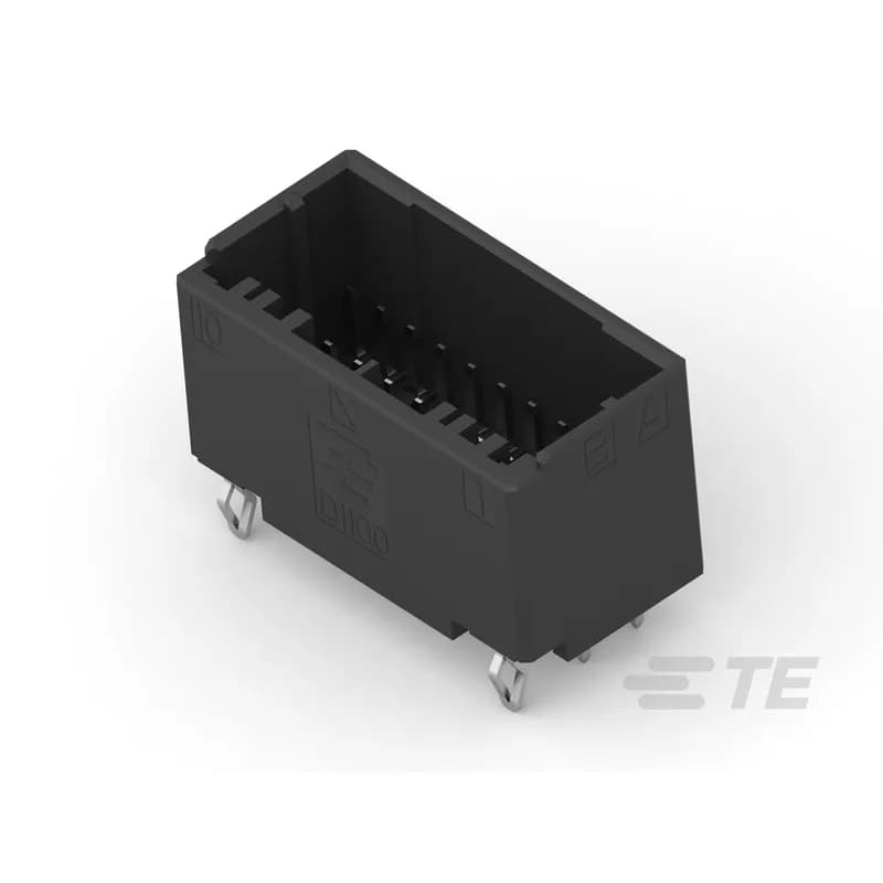 TE Connectivity 1-1554590-0 - PCB Mount Header, Vertical, Wire-to-Board, 20 Position, 2 mm [.079 in] Centerline, Fully Shrouded, Tin, Through Hole - Solder, Dynamic 1000 Series