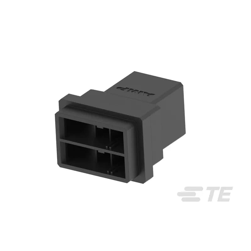 Housing, Housing for Male Terminals, Wire-to-Wire, 6 Position, 5.08 mm [.2 in] Centerline, Crimp, 2 Row, Black, Wire & Cable, Dynamic 3000 Series