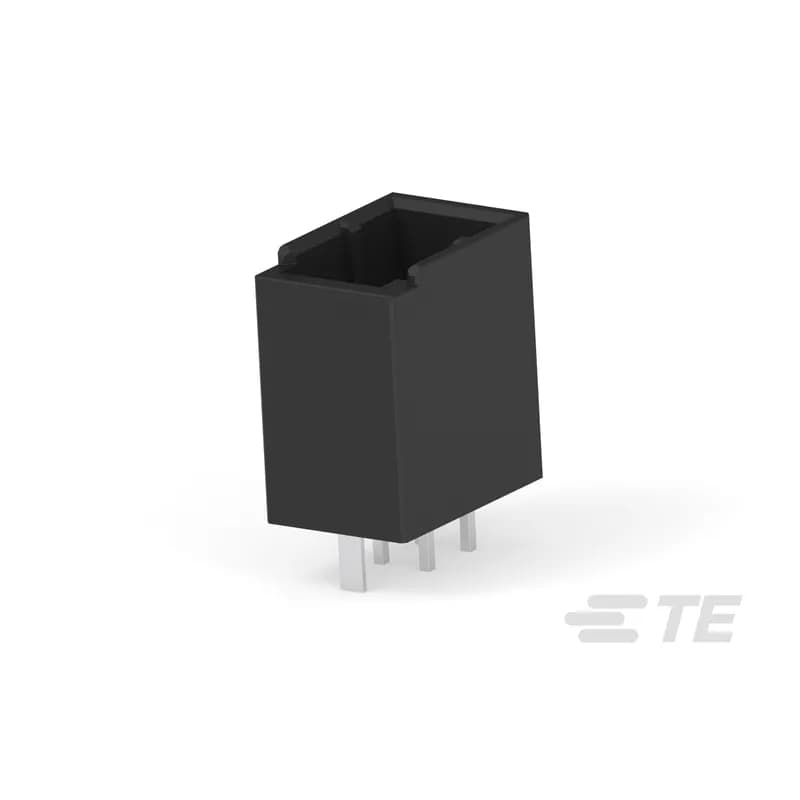 PCB Mount Header, Vertical, Wire-to-Board, 4 Position, 2.5 mm [.099 in] Centerline, Fully Shrouded, Gold, Through Hole - Solder, Dynamic 1000 Series