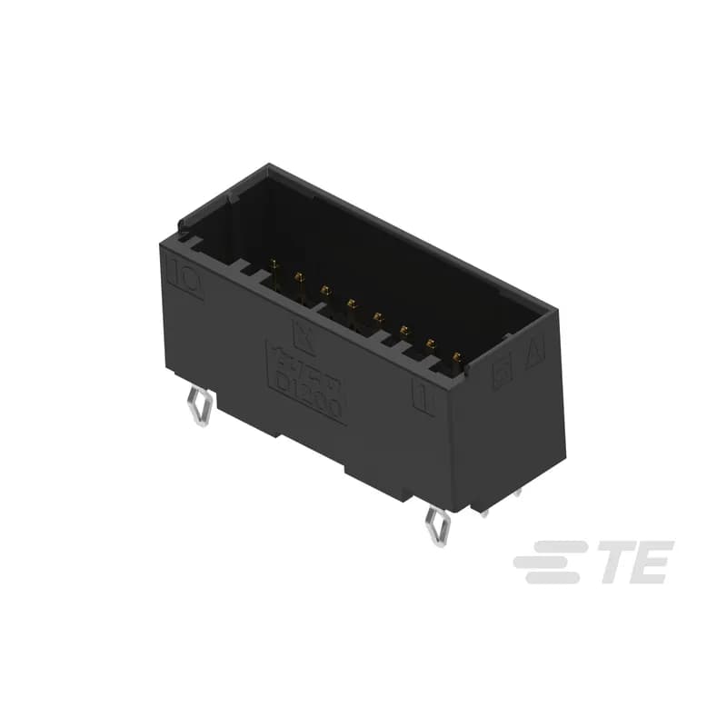 PCB Mount Header, Vertical, Wire-to-Board, 20 Position, 2.5 mm [.099 in] Centerline, Fully Shrouded, Gold, Through Hole - Solder, Dynamic 1000 Series