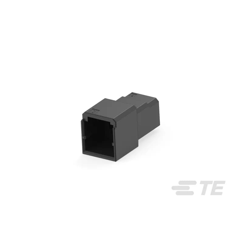 Housing, Housing for Male Terminals, Wire-to-Wire, 6 Position, 2.5 mm [.098 in] Centerline, Crimp, 2 Row, Black, Wire & Cable, Dynamic 1000 Series