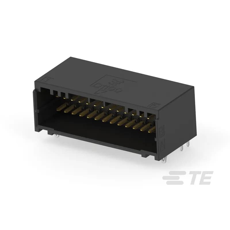 PCB Mount Header, Horizontal, Wire-to-Board, 30 Position, 2 mm [.079 in] Centerline, Fully Shrouded, Gold, Through Hole - Solder, Dynamic 1000 Series