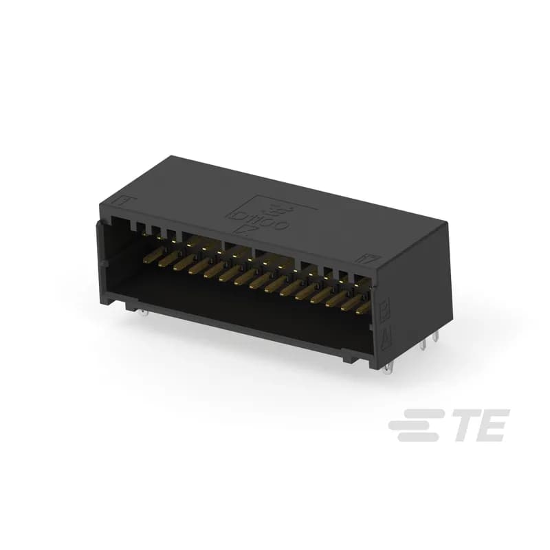 PCB Mount Header, Horizontal, Wire-to-Board, 34 Position, 2 mm [.079 in] Centerline, Fully Shrouded, Gold, Through Hole - Solder, Dynamic 1000 Series
