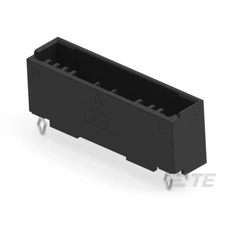 Connector Assembly, Plug, Wire-to-Board, 16 Position, 2 mm [.078 in] Centerline, Crimp, 1 Row, Black, Printed Circuit Board, Signal