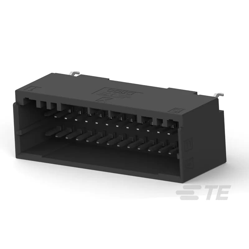 TE Connectivity 1-2329463-5 - PCB Mount Header, Vertical, Wire-to-Board, 30 Position, 2 mm [.079 in] Centerline, Fully Shrouded, Tin, Through Hole - Solder, Dynamic 1000 Series