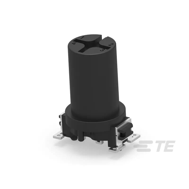 TE Connectivity 194781-E - 5 Position Circular Connector, Board-to-Board, Printed Circuit Board, Power & Signal, Board Mount, A Code, Contacts Preloaded, Plug, M12 Connector