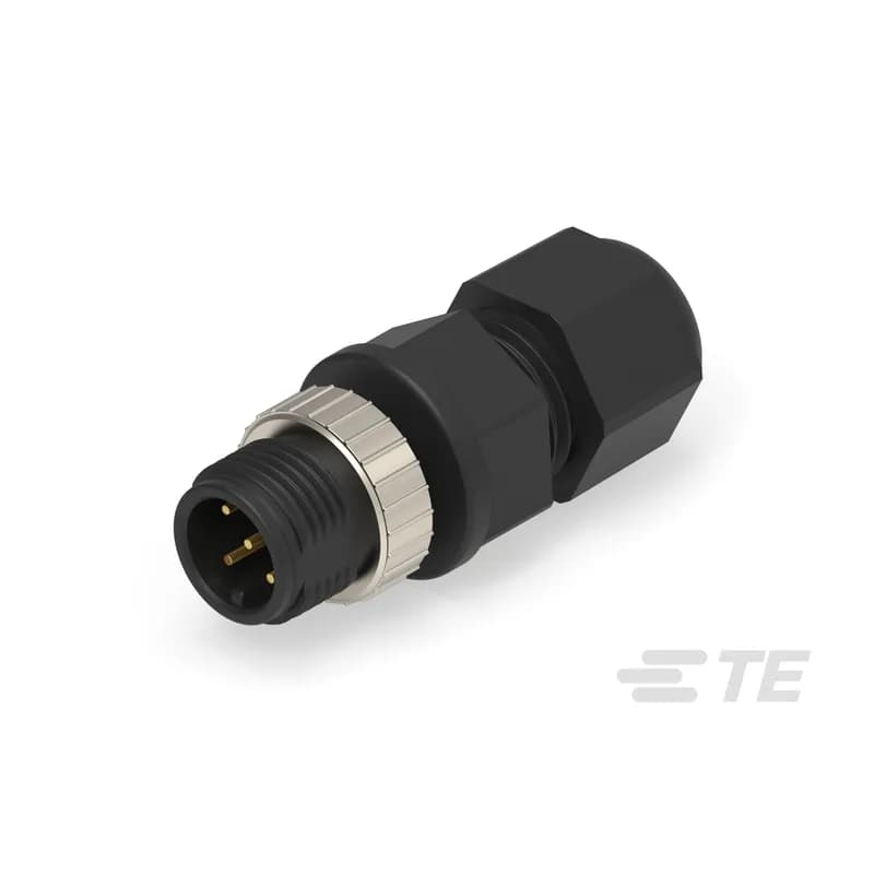 TE Connectivity 1838275-3 - 5 Position Circular Connector, Cable-to-Cable, Sealable, Wire & Cable, Signal, Reverse Gender, Plastic, A Code, PA, Hermetically Sealed, M12 Connector