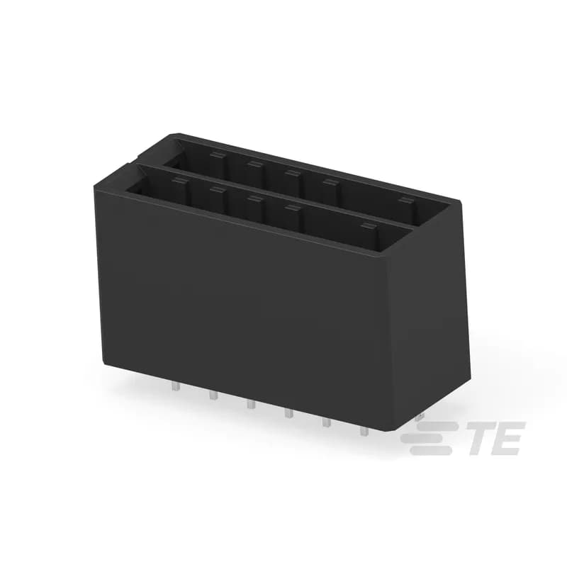 TE Connectivity 1-917658-5 - PCB Mount Header, Vertical, Wire-to-Board, 12 Position, 5.08 mm [.2 in] Centerline, Fully Shrouded, Tin, Through Hole - Solder, Dynamic 3000 Series