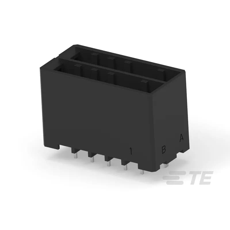 TE Connectivity 1-917657-5 - PCB Mount Header, Vertical, Wire-to-Board, 10 Position, 5.08 mm [.2 in] Centerline, Fully Shrouded, Tin (Sn), Dynamic 3000 Series