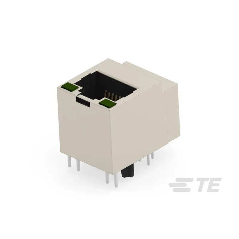 RJ45 Connector, Single Port, 1 x 1, Jack, Shielded, 8 Position, Standard Profile, Through Hole - Solder, Vertical, Top Entry