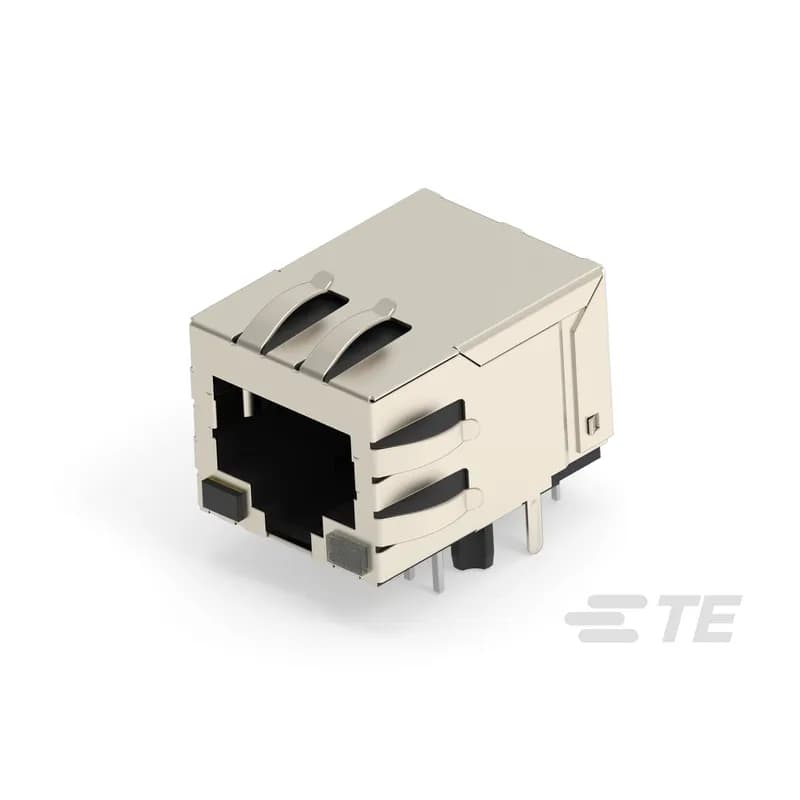 RJ45 Connector, Single Port, 1 x 1, Jack, Shielded, Standard - Latch Down, 8 Position, Standard Profile, Through Hole - Solder, Right Angle