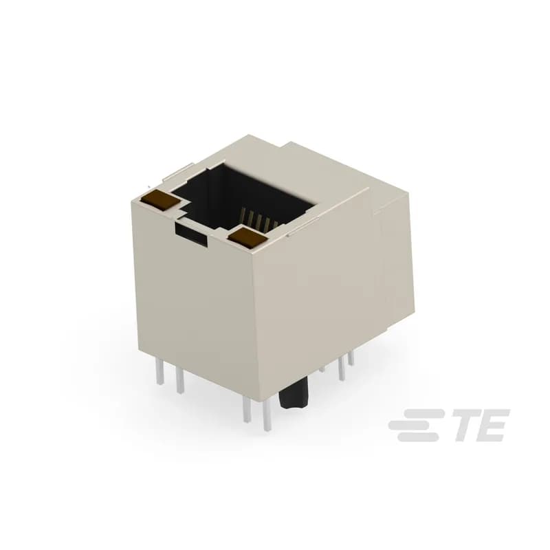 RJ45 Connector, Single Port, 1 x 1, Jack, Shielded, Standard - Latch Down, 8 Position, Standard Profile, Through Hole - Solder, Vertical, Top Entry