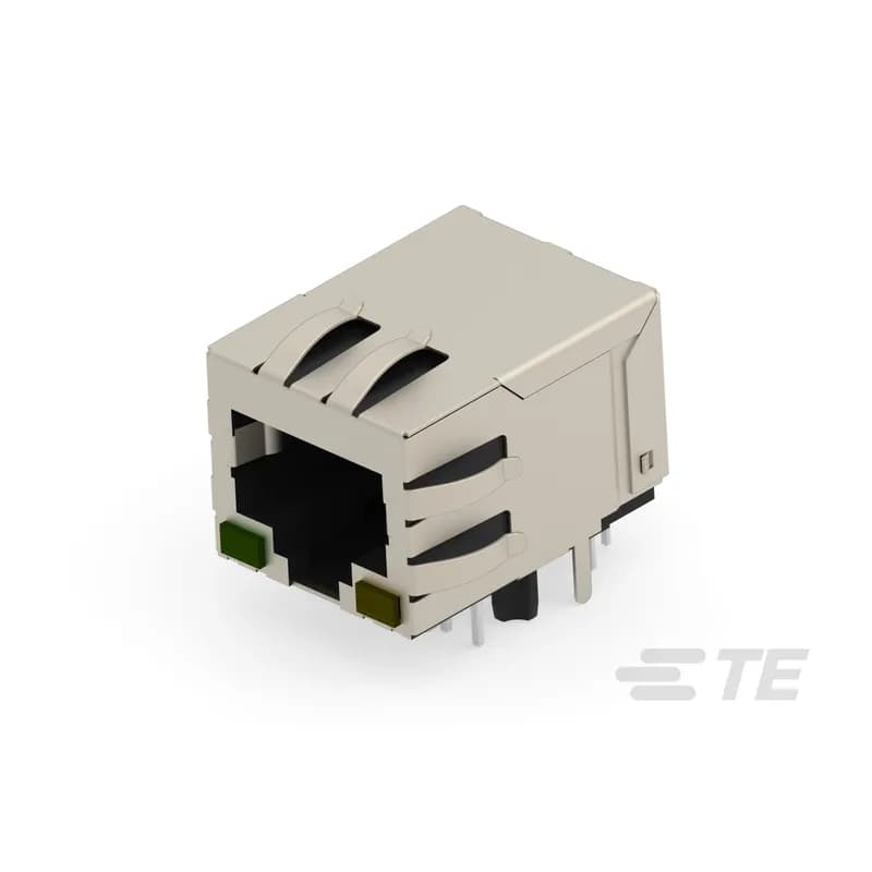 RJ45 Connector, Single Port, 1 x 1, Jack, Shielded, Standard - Latch Down, 8 Position, Standard Profile, Through Hole - Solder, Right Angle