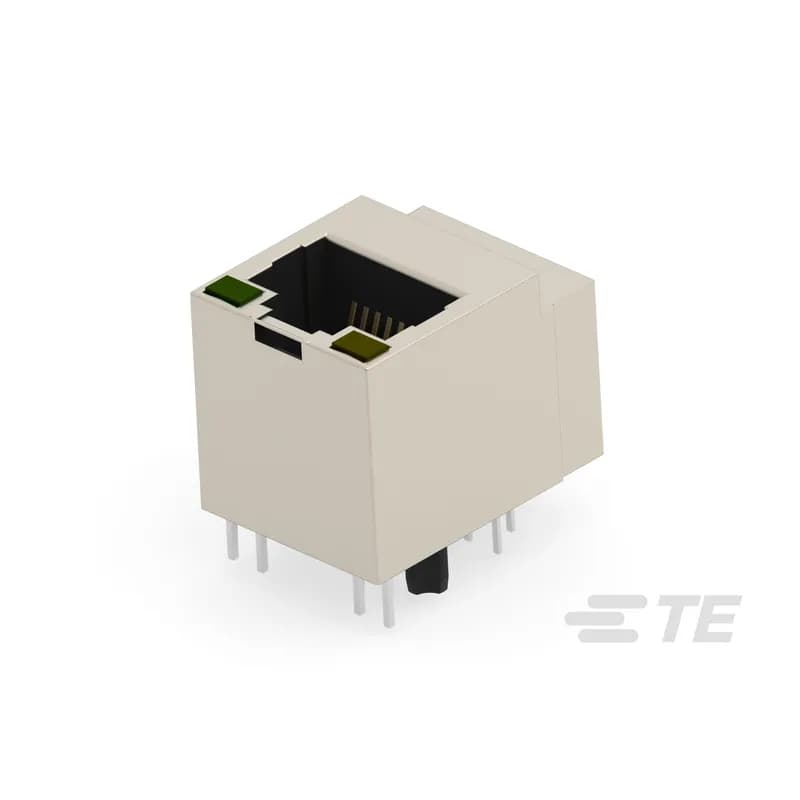 RJ45 Connector, Single Port, 1 x 1, Jack, Shielded, Standard - Latch Down, 8 Position, Standard Profile, Through Hole - Solder, Vertical, Top Entry