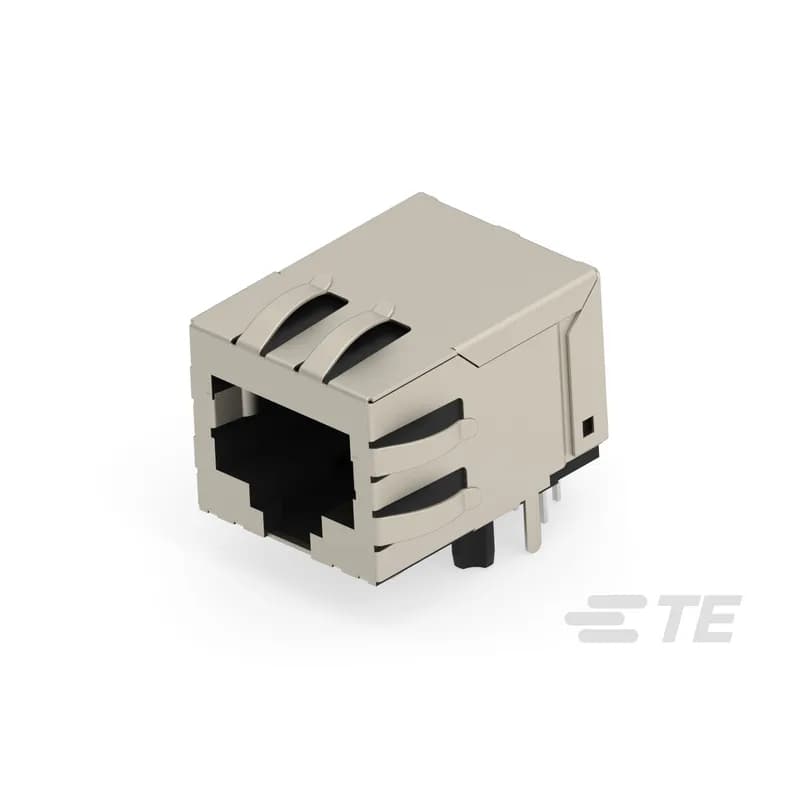RJ45 Connector, Single Port, 1 x 1, Jack, Shielded, Standard - Latch Down, 8 Position, Standard Profile, Through Hole - Solder, Right Angle