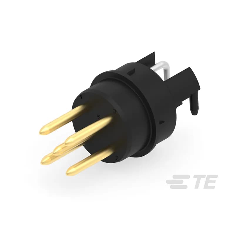 5 Position Circular Connector, Cable-to-Board, Printed Circuit Board, Power & Signal, Board Mount, Contacts Preloaded, Plug, Pin, M12 Connector
