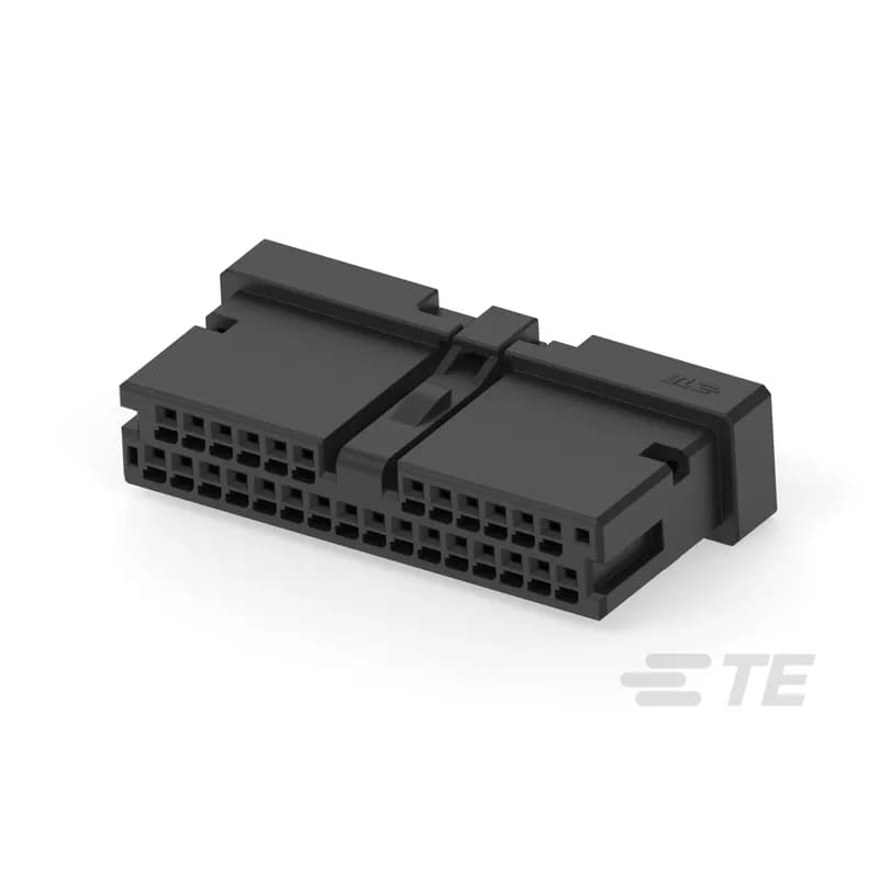 TE Connectivity 2-2834497-8 - Connector Assembly, Receptacle, Wire-to-Board, 28 Position, 1.8 mm [.071 in] Centerline, Crimp, 2 Row, Black, Wire & Cable, Mini Dynamic Series