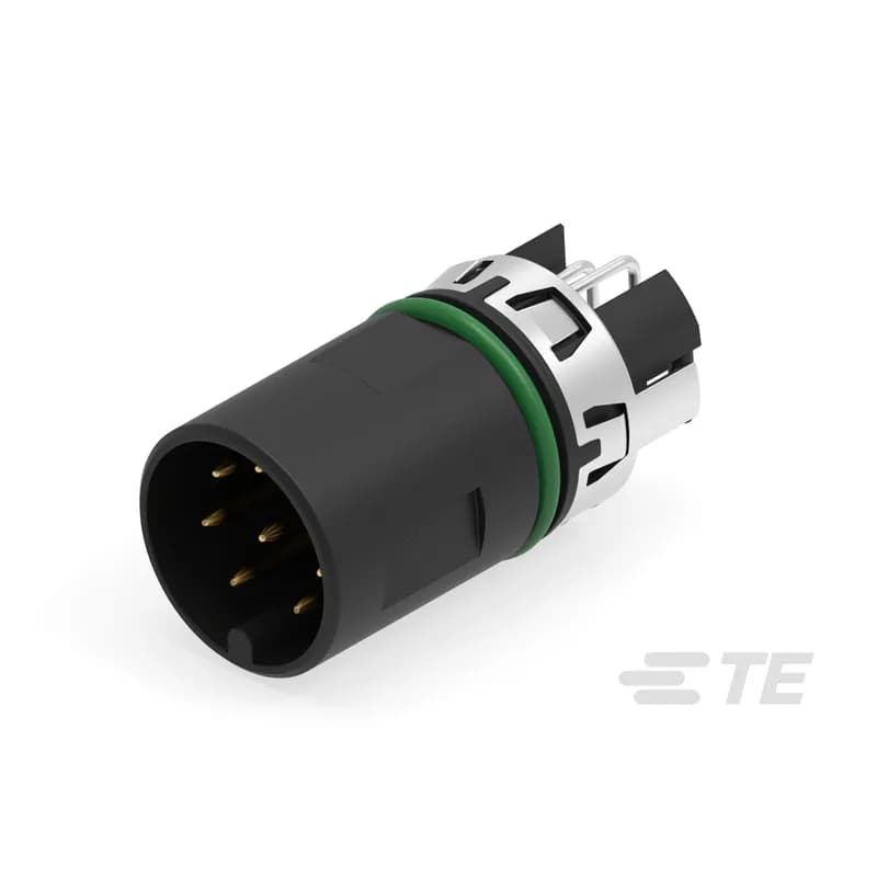 8 Position Circular Connector, Cable-to-Board, Sealable, Printed Circuit Board, Power, Signal & High Speed Data, Board Mount, A Code, M12 Connector