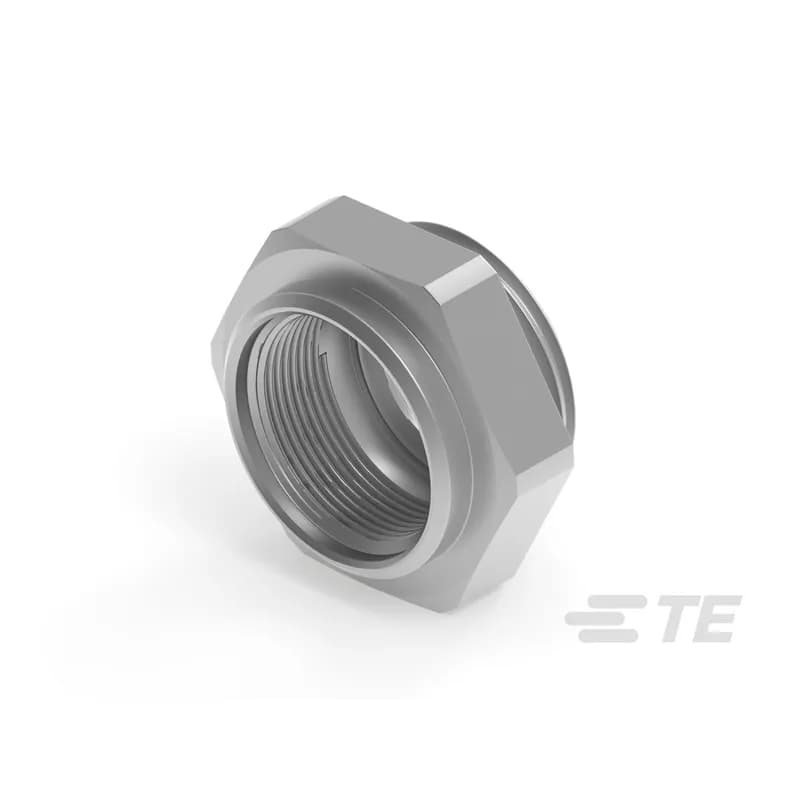 Nut, Natural, Copper Alloy, M12 Connector