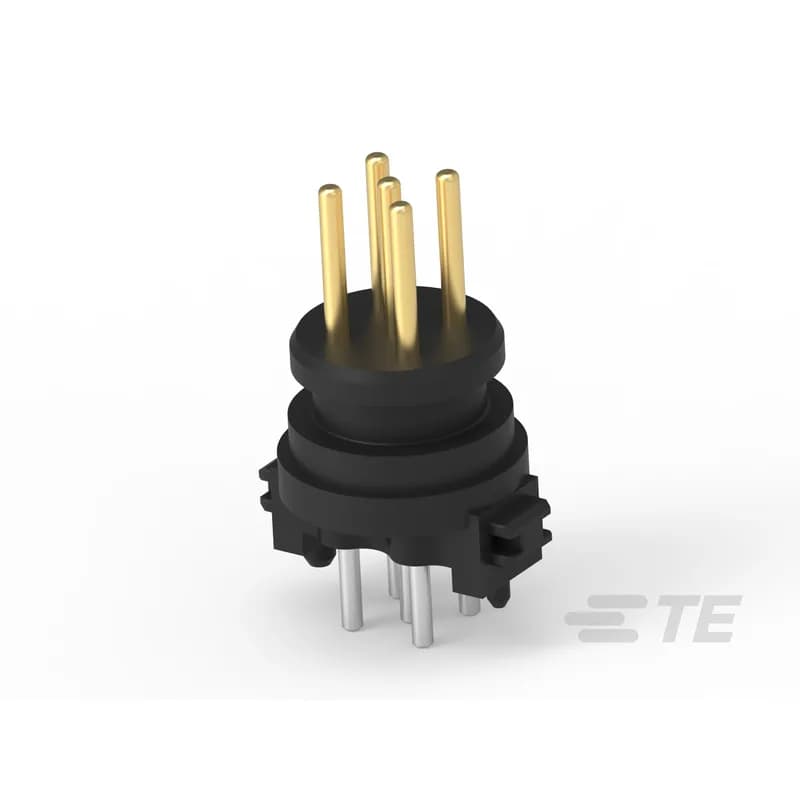 5 Position Circular Connector, Cable-to-Board, Printed Circuit Board, Power & Signal, Board Mount, A Code, Contacts Preloaded, Plug, M12 Connector