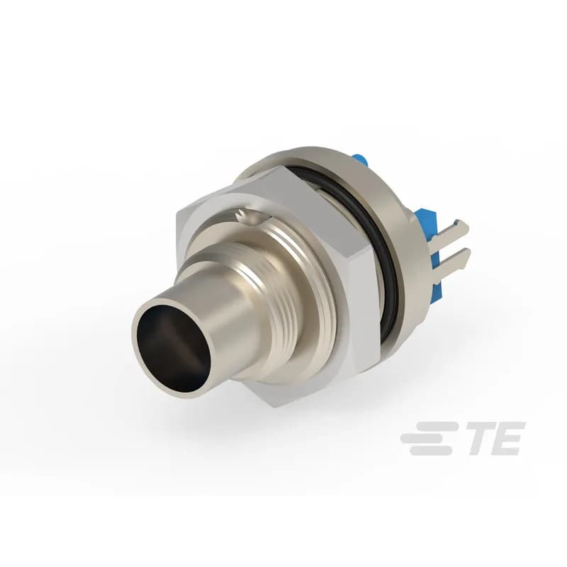 4 Position Circular Connector, Wire-to-Board, Sealable, Printed Circuit Board, Signal, Panel Mount, Reverse Gender, Triad 01 Panel/PCB Connector