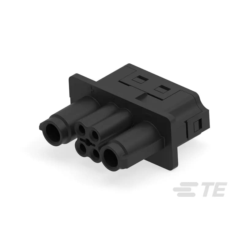 Insert for Contacts, Socket, 6 Pole Configuration, Crimp, 6 – 8 AWG, 10 – 16 mm² Wire, 60 A, Power & Signal