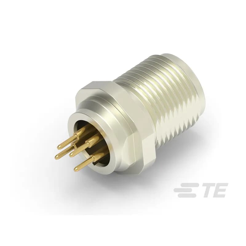 4 Position Circular Connector, Wire-to-Panel, Sealable, Wire & Cable, Signal, Panel Mount, Reverse Gender, Nickel, Copper Alloy, A Code, M8 Connector