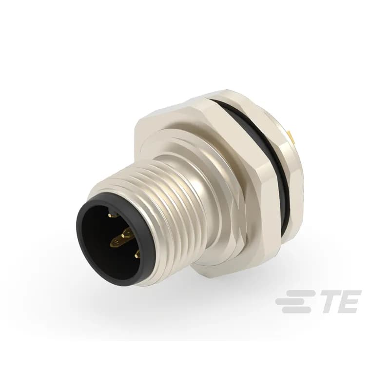 5 Position Circular Connector, Wire-to-Panel, Sealable, Wire & Cable, Signal, Panel Mount, Reverse Gender, Nickel, Copper Alloy, A Code, M12 Connector