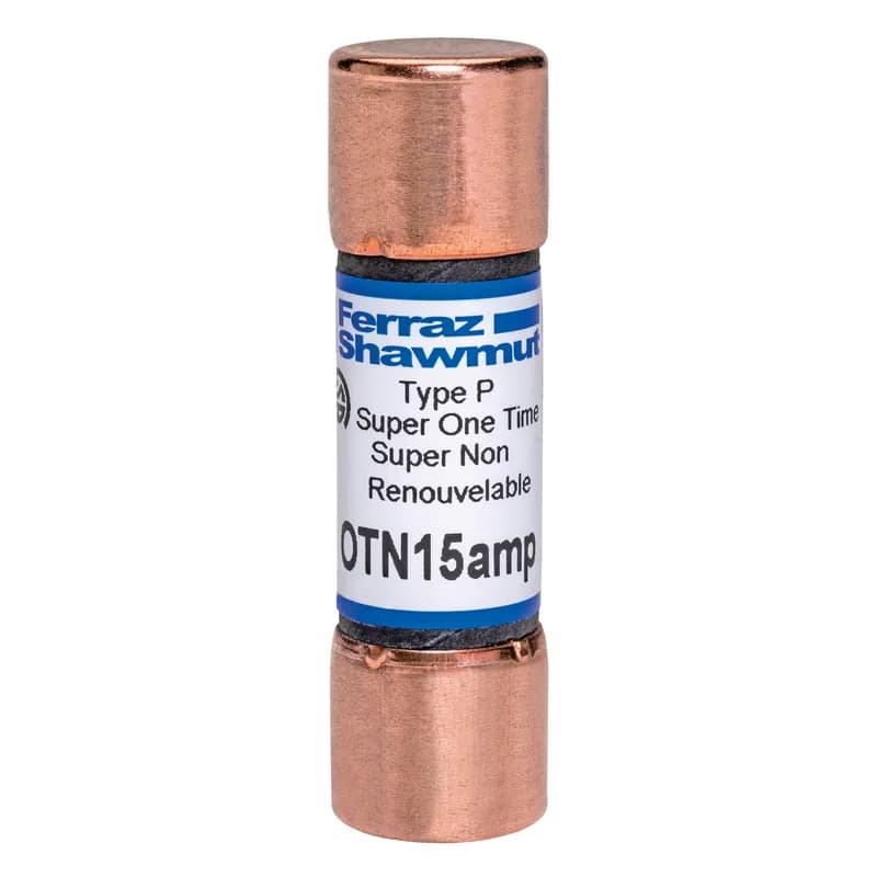 Mersen OTN15 - OTN Fuse OT - Class K5 - Fast-Acting 250VAC 15A Ferrule Amp-Trap®