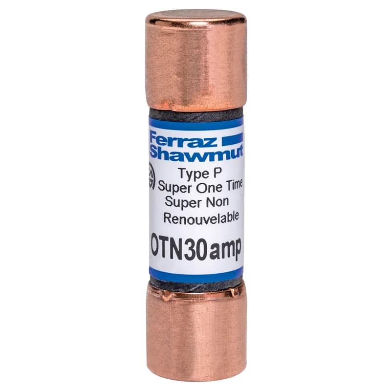 Mersen OTN30 - OTN Fuse OT - Class K5 - Fast-Acting 250VAC 30A Ferrule Amp-Trap®