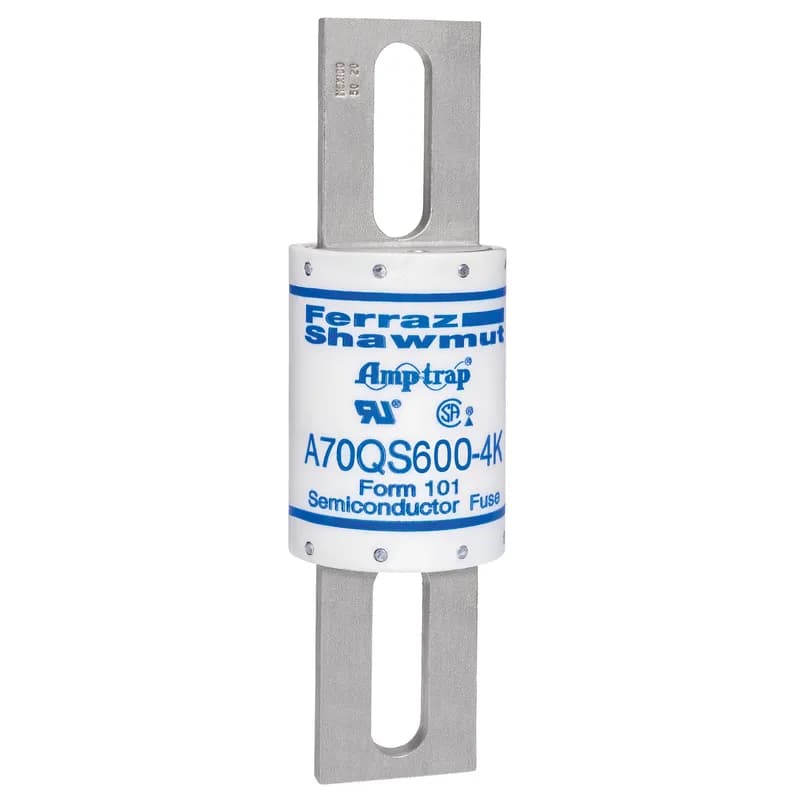 Mersen A70QS600-4K - High Speed Fuse Amp-Trap® A70QS 700VAC 700VDC 600A Bolted Blade 4K