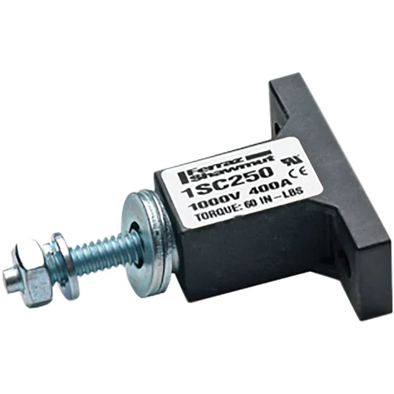 Fuse Block 1500VAC 1500VDC 400A 1-Pole Stud 1/4 inch