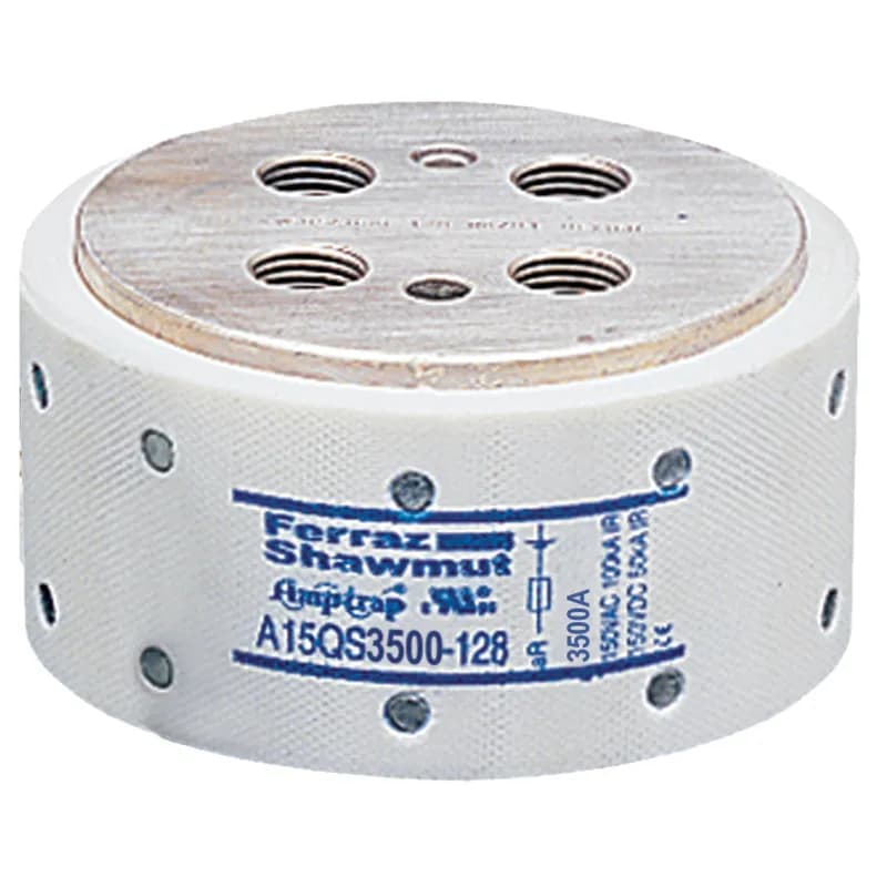 High Speed Fuse Amp-Trap® A15QS 150VAC 150VDC 3500A Hockey Puck, Bolt-In