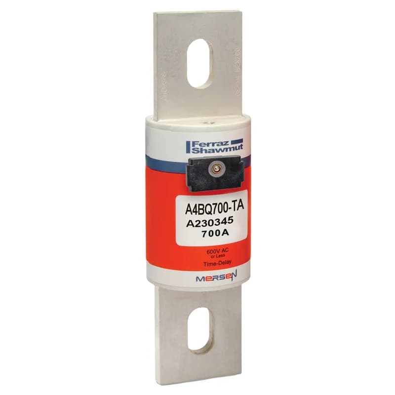 Fuse A4BQ - Class L - Time-Delay 600VAC 500VDC 700A Blade TA Indicator Amp-Trap 2000®