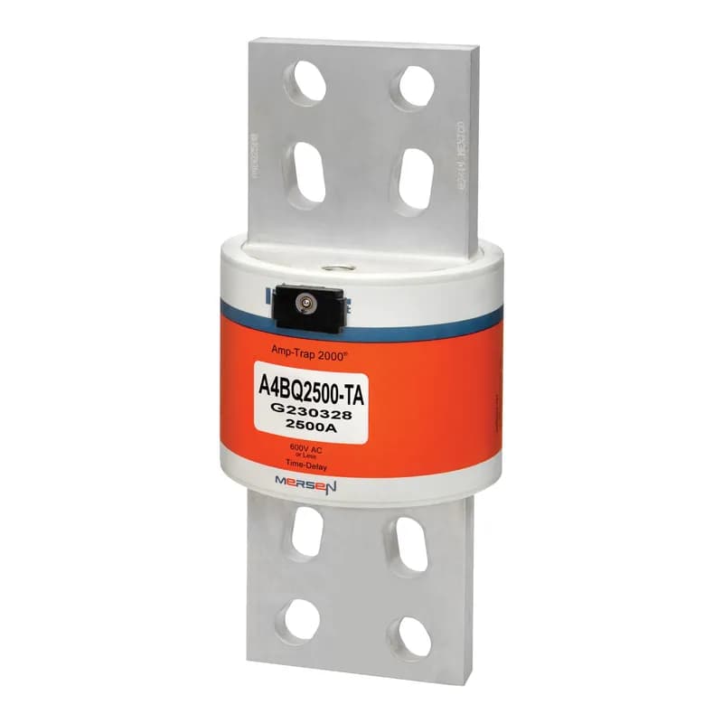 Fuse A4BQ - Class L - Time-Delay 600VAC 500VDC 2500A Blade TA Indicator Amp-Trap 2000®